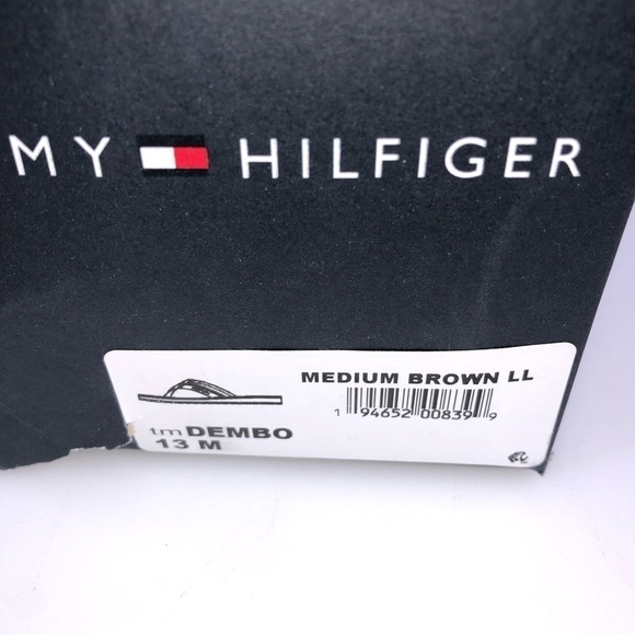 Tommy Hilfiger Dembo Mens Flip Flop Sandals Size 13 Brown Stylish & Comfortable - Picture 5 of 8